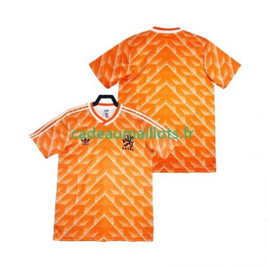 Pays-Bas Maillot avec flocage Rétro Domicile 1988 ,Homme MC