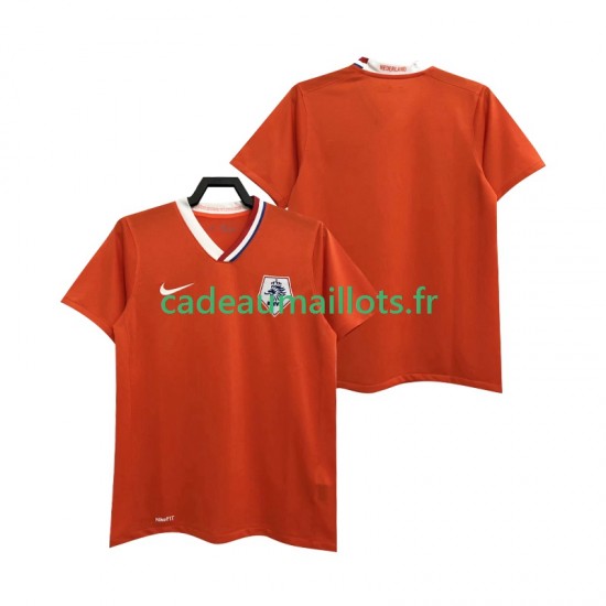 Pays-Bas Maillot avec flocage Rétro Domicile 2008 ,Homme MC