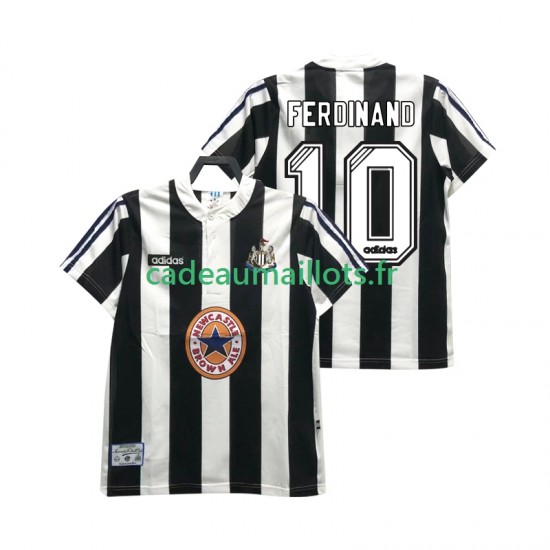 Newcastle United Maillot avec flocage FERDINANE 10 Rétro Domicile 1995 2004 ,Homme MC
