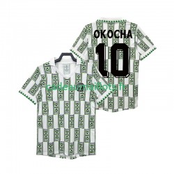 Nigeria Maillot avec flocage OKOCHA 10 Rétro Extérieur 1994 ,Homme MC