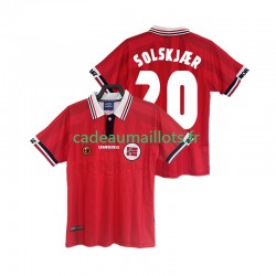 Norvège Maillot avec flocage SOLSKJAER 20 Rétro Domicile 1988 ,Homme MC