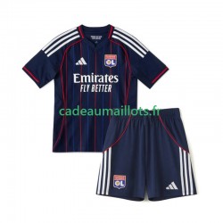 Olympique Lyonnais Maillot avec flocage Extérieur 2025-2026 ,Tenue Enfant MC
