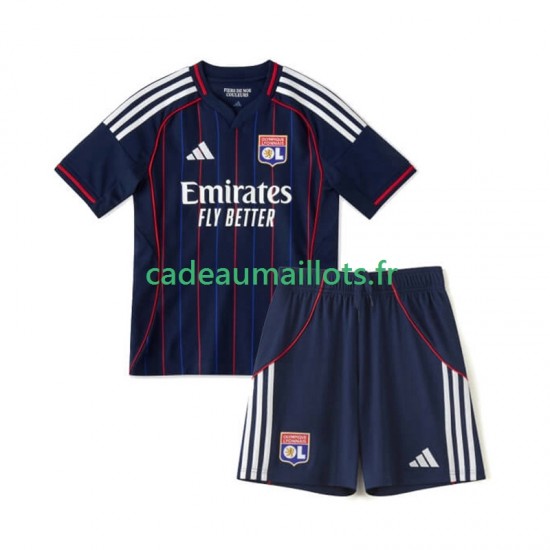 Olympique Lyonnais Maillot avec flocage Extérieur 2025-2026 ,Tenue Enfant MC Olympique Lyonnais Maillot avec flocage Extérieur 2025-2026 ,Tenue Enfant MC