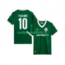 Palmeiras Maillot avec flocage Paulinho 10 Domicile 2025-2026 ,Homme MC