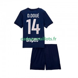 Paris Saint-Germain Maillot avec flocage Desire Doue 14 Domicile 2025-2026 ,Tenue Enfant MC