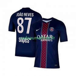 Paris Saint-Germain Maillot avec flocage Joao Neves 87 Domicile 2025-2026 ,Homme MC