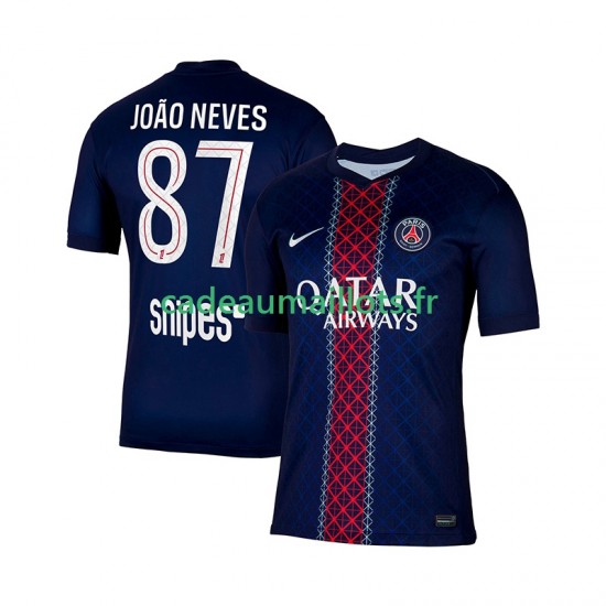 Paris Saint-Germain Maillot avec flocage Joao Neves 87 Domicile 2025-2026 ,Homme MC Paris Saint-Germain Maillot avec flocage Joao Neves 87 Domicile 2025-2026 ,Homme MC