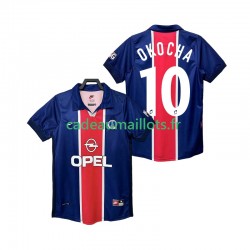 Paris Saint-Germain Maillot avec flocage OKOCHA 10 Rétro Domicile 1988 2002 ,Homme MC
