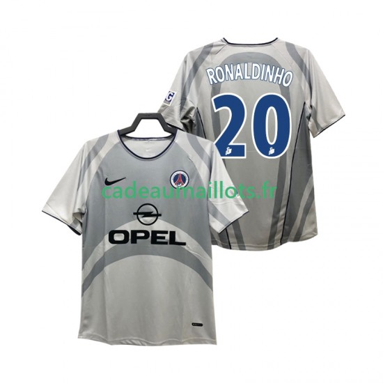 Paris Saint-Germain Maillot avec flocage RONALDINHO 20 Rétro Extérieur 2011 2010 ,Homme MC