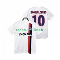 Paris Saint-Germain Maillot avec flocage RONHALDINHO 10 Rétro Extérieur 2010 2008 ,Homme MC