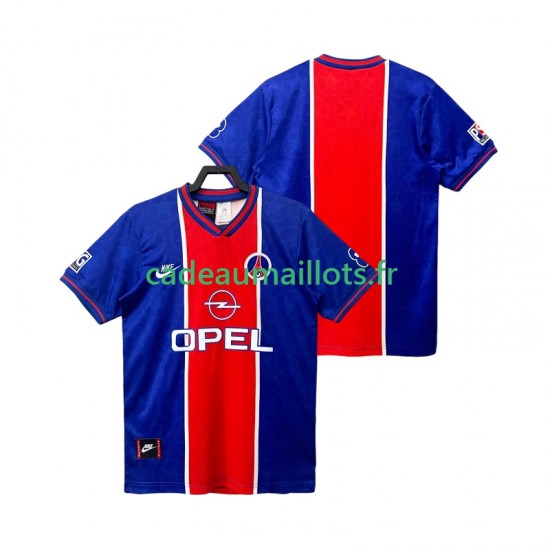 Paris Saint-Germain Maillot avec flocage Rétro Domicile 1995 1996 ,Homme MC