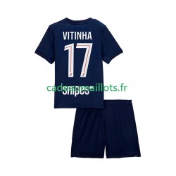Paris Saint-Germain Maillot avec flocage Vitinha 17 Domicile 2025-2026 ,Tenue Enfant MC