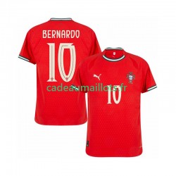 Portugal Maillot avec flocage Bernardo Silva 10 Domicile 2025-2026 ,Homme MC