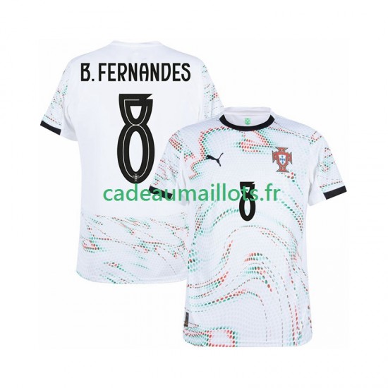 Portugal Maillot avec flocage Bruno Fernandes 8 Extérieur 2025-2026 ,Homme MC