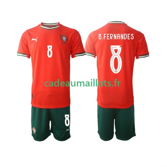 Portugal Maillot avec flocage Bruno Fernandes 8 Domicile 2025-2026 ,Tenue Enfant MC Portugal Maillot avec flocage Bruno Fernandes 8 Domicile 2025-2026 ,Tenue Enfant MC