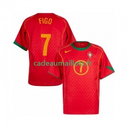Portugal Maillot avec flocage Figo 7 Rétro Domicile 1999 ,Homme MC