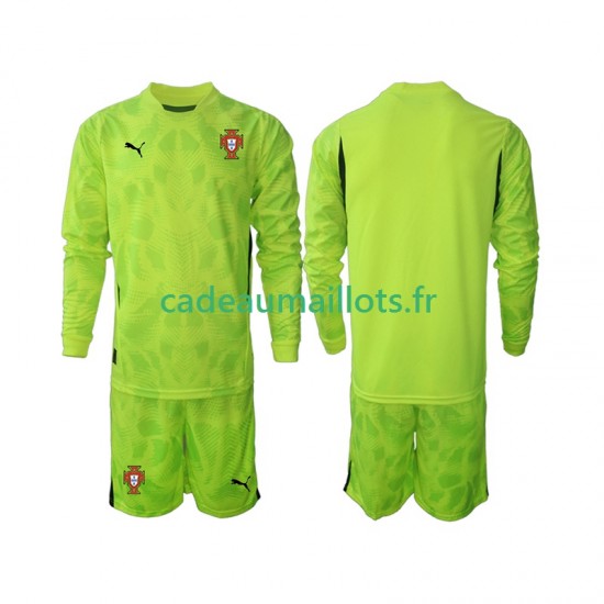 Portugal Maillot avec flocage Gardien Domicile 2025 ,Tenue Enfant ML