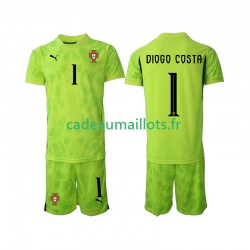 Portugal Maillot avec flocage Diogo Costa 1 Gardien Domicile 2025 ,Tenue Enfant MC