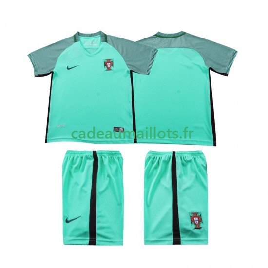Portugal Maillot avec flocage Rétro Extérieur 2016 ,Tenue Enfant MC