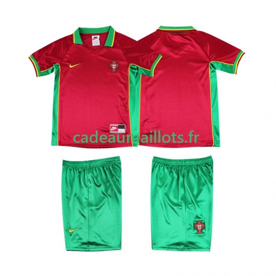 Portugal Maillot avec flocage Rétro Domicile 1988 ,Tenue Enfant MC