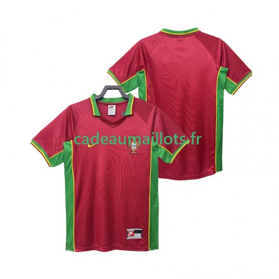 Portugal Maillot avec flocage Rétro Domicile 1988 ,Homme MC
