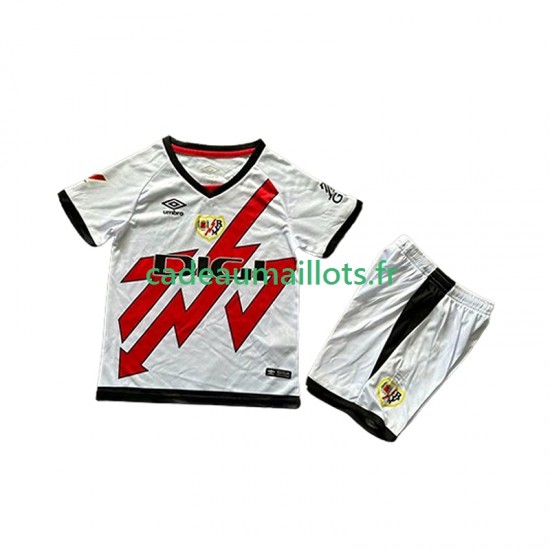 Rayo Vallecano Maillot avec flocage Extérieur 2024-2025 ,Tenue Enfant MC