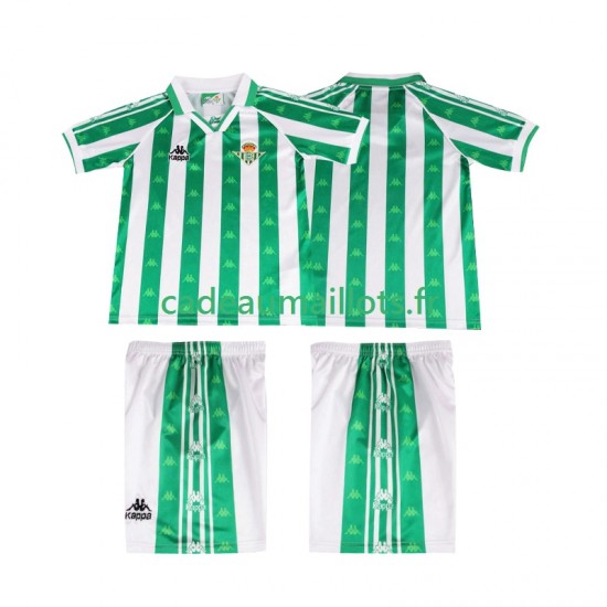 Real Betis Maillot avec flocage Rétro Domicile 1996 2004 ,Tenue Enfant MC