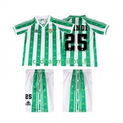 Real Betis Maillot avec flocage FINIDI 25 Rétro Domicile 1996 2004 ,Tenue Enfant MC