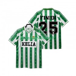 Real Betis Maillot avec flocage FINIDI 25 Rétro Domicile 1995 1996 ,Homme MC