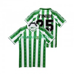 Real Betis Maillot avec flocage FINIDI 25 Rétro Domicile 1996 2004 ,Homme MC