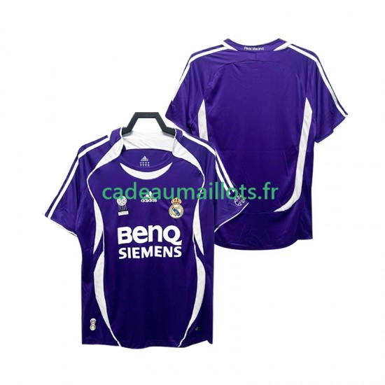 Real Madrid Maillot avec flocage Rétro Extérieur 2006 2007 ,Homme MC