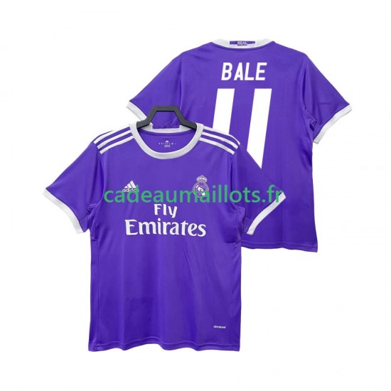 Real Madrid Maillot avec flocage BALE 11 Rétro Extérieur 2016 2017 ,Homme MC