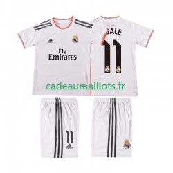 Real Madrid Maillot avec flocage BALE 11 Rétro Domicile 2013 2014 ,Tenue Enfant MC