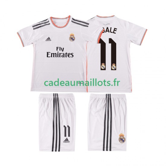 Real Madrid Maillot avec flocage BALE 11 Rétro Domicile 2013 2014 ,Tenue Enfant MC