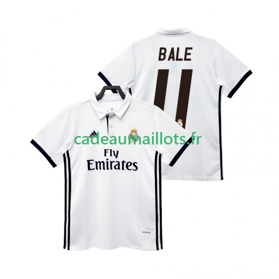 Real Madrid Maillot avec flocage BALE 11 Rétro Domicile 2017 2018 ,Homme MC