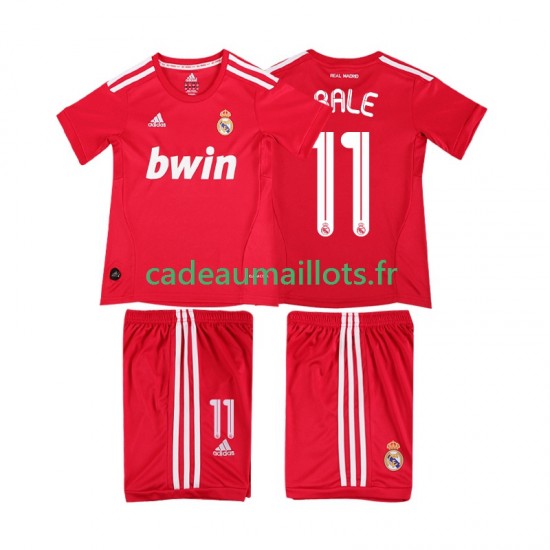 Real Madrid Maillot avec flocage BALE 11 Rétro 3ème 2011 2012 ,Tenue Enfant MC