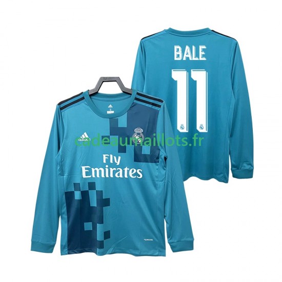 Real Madrid Maillot avec flocage BALE 11 Rétro 3ème 2017 2018 ,Homme ML