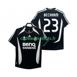 Real Madrid Maillot avec flocage Beckham 23 Rétro 3ème 2006 2007 ,Homme MC