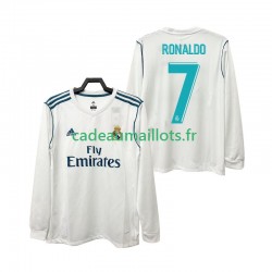 Real Madrid Maillot avec flocage CRISTIANO RONALDO 7 Rétro Domicile 2017 2018 ,Homme ML