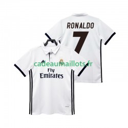 Real Madrid Maillot avec flocage CRISTIANO RONALDO 7 Rétro Domicile 2017 2018 ,Homme MC