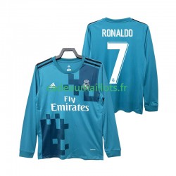 Real Madrid Maillot avec flocage CRISTIANO RONALDO 7 Rétro 3ème 2017 2018 ,Homme ML