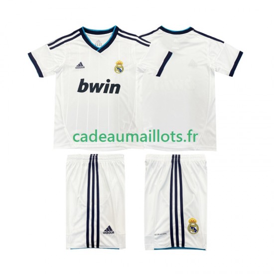 Real Madrid Maillot avec flocage Rétro Domicile 2012 2013 ,Tenue Enfant MC