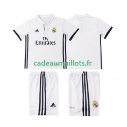 Real Madrid Maillot avec flocage Rétro Domicile 2016 2017 ,Tenue Enfant MC