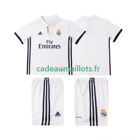 Real Madrid Maillot avec flocage Rétro Domicile 2016 2017 ,Tenue Enfant MC