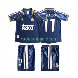 Real Madrid Maillot avec flocage Cristiano Ronaldo 11 Rétro 3ème 1988 2002 ,Tenue Enfant MC