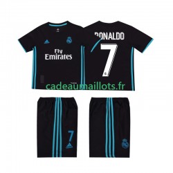 Real Madrid Maillot avec flocage Cristiano Ronaldo 7 Rétro Extérieur 2017 2018 ,Tenue Enfant MC