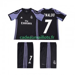 Real Madrid Maillot avec flocage Cristiano Ronaldo 7 Rétro 3ème 2016 2017 ,Tenue Enfant MC
