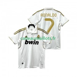 Real Madrid Maillot avec flocage Cristiano Ronaldo 7 Rétro Domicile 2011 2012 ,Homme MC