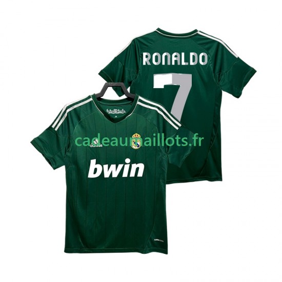 Real Madrid Maillot avec flocage Cristiano Ronaldo 7 Rétro 3ème 2012 2013 ,Homme MC