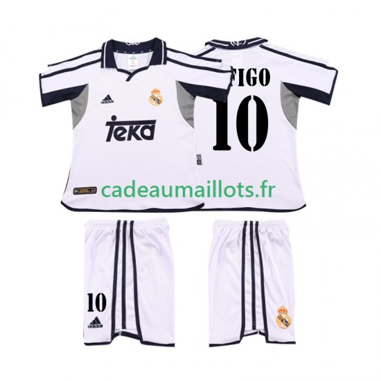 Real Madrid Maillot avec flocage FIGO 10 Rétro Domicile 2011 2010 ,Tenue Enfant MC